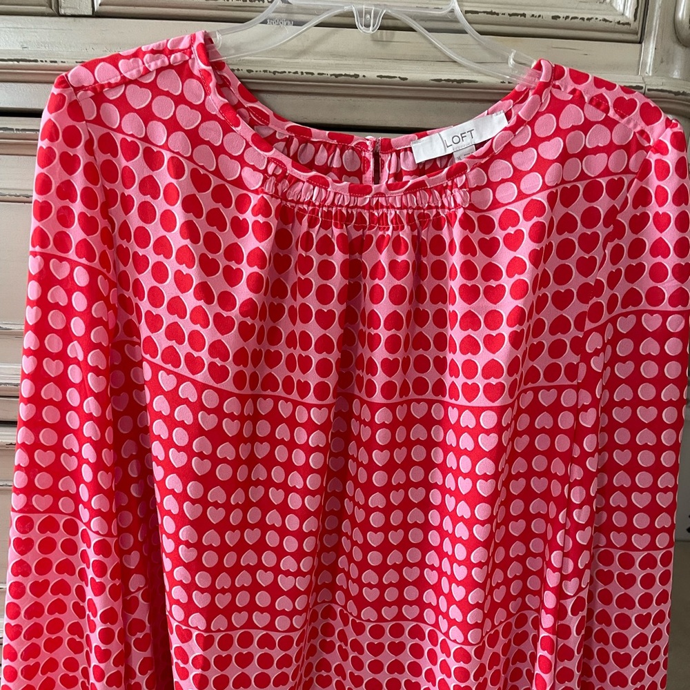 Loft Valentine’s hearts top